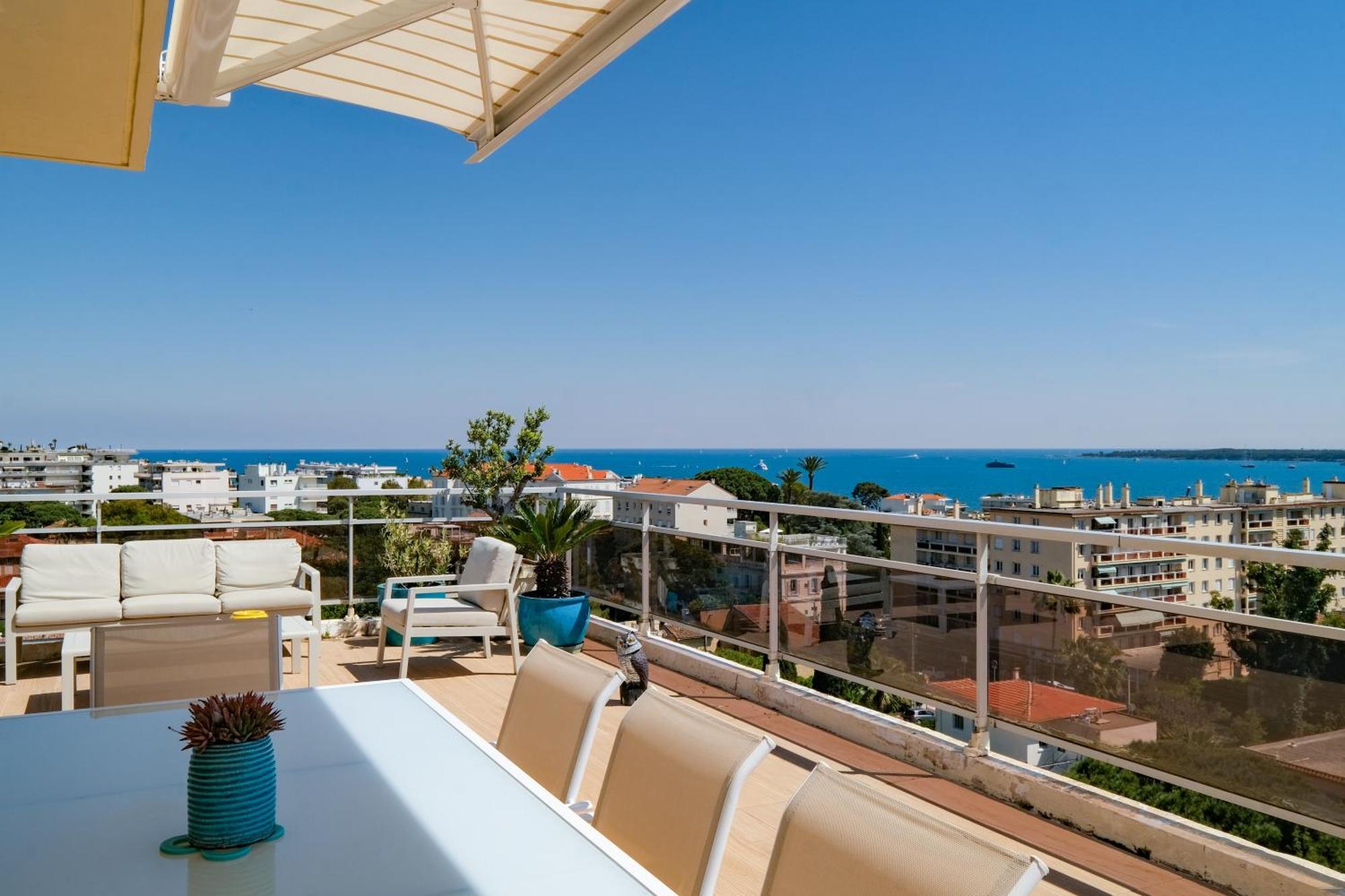 Villa Sur Le Toit - Vue Mer Exceptionnelle Cannes Dış mekan fotoğraf